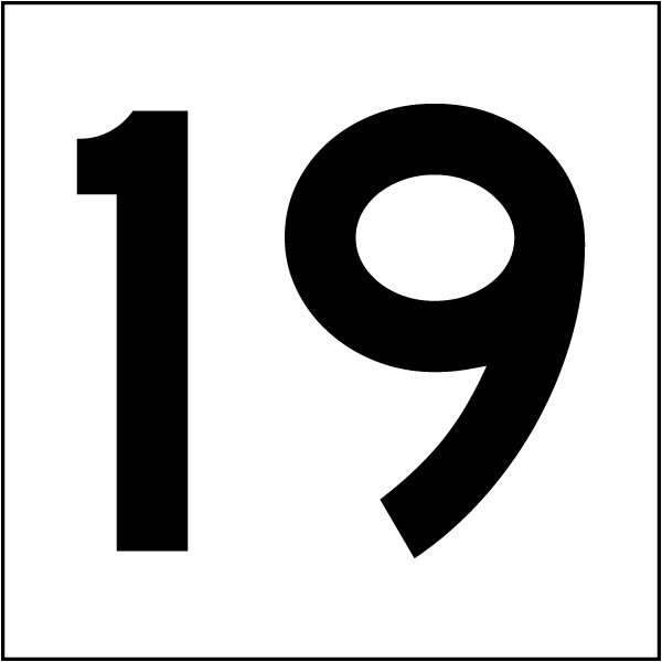 Hanging Sign - Aisle 19