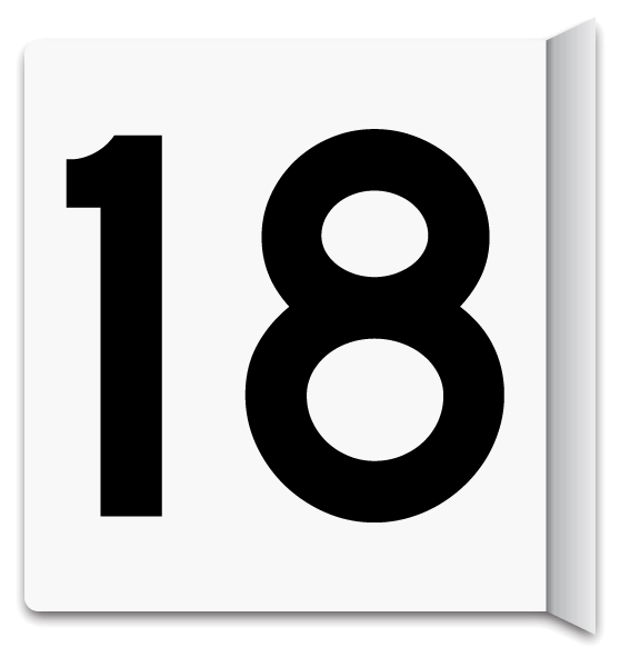 Projecting Sign - Aisle 18