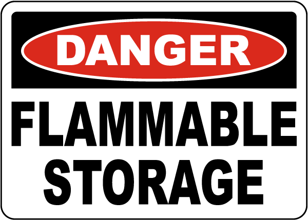 Danger Flammable Storage Sign