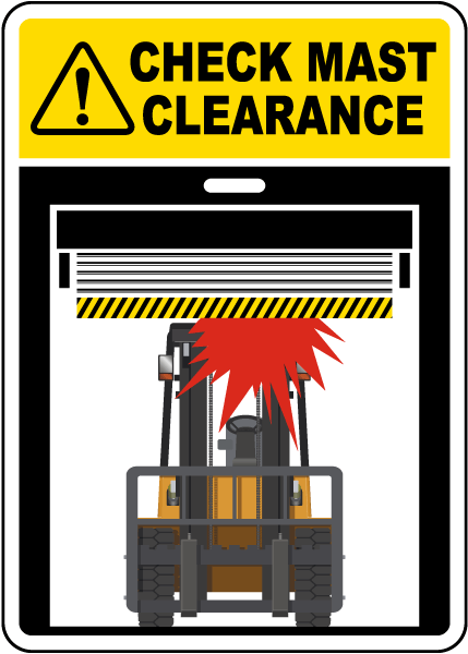 Check Mast Clearance Sign