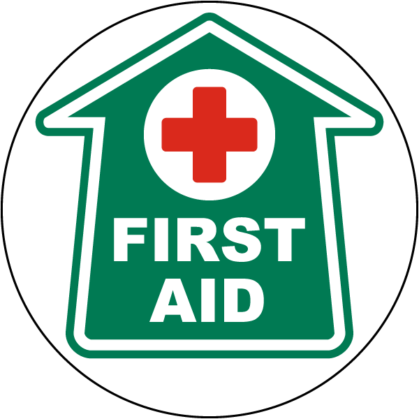 First Aid Floor Sign