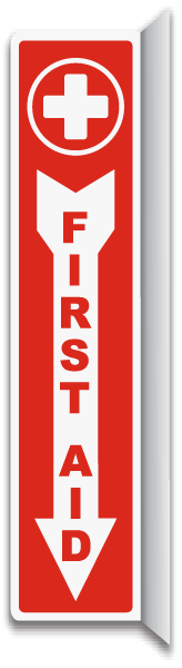 2-Way First Aid Sign
