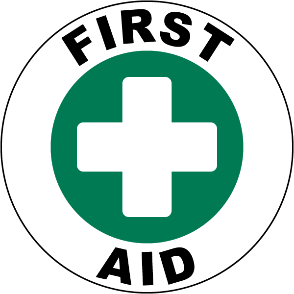 First Aid Floor Sign