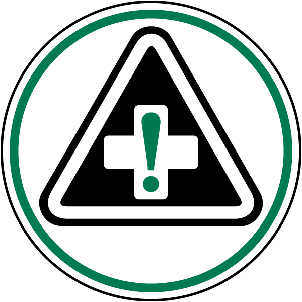 First Aid Floor Label