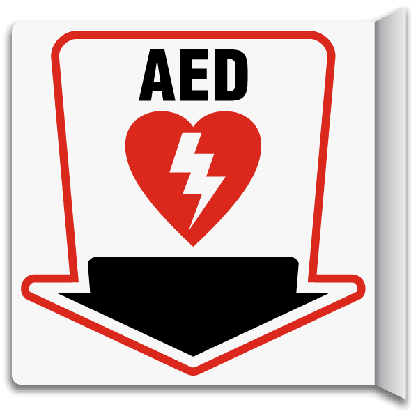 2-Way AED Sign