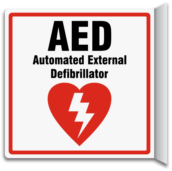 2-Way AED Sign