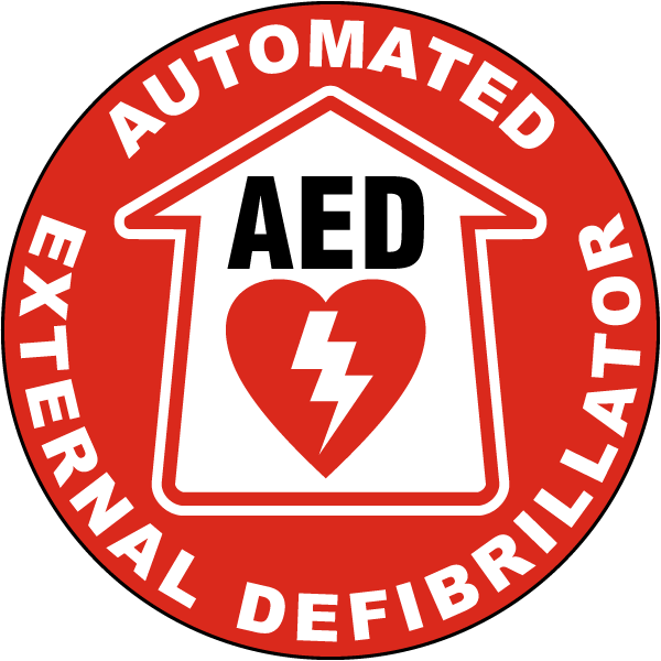 AED Floor Sign