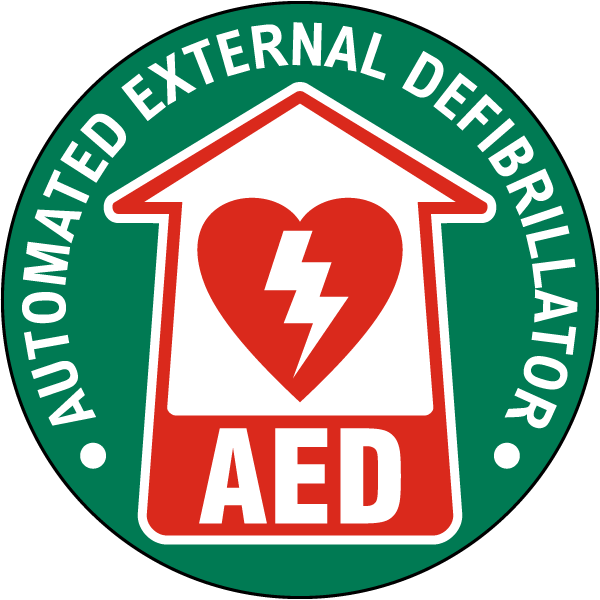AED Floor Sign