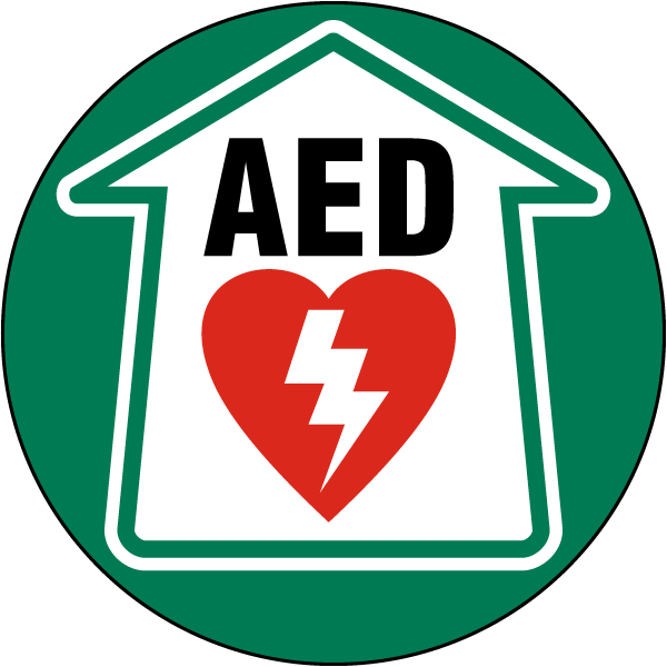 AED Floor Sign