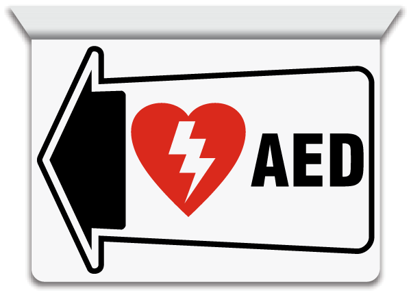 2-Way AED Sign