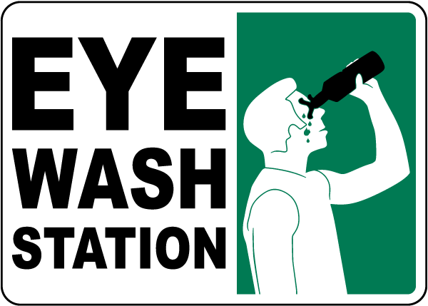 Eye Wash Station Sign