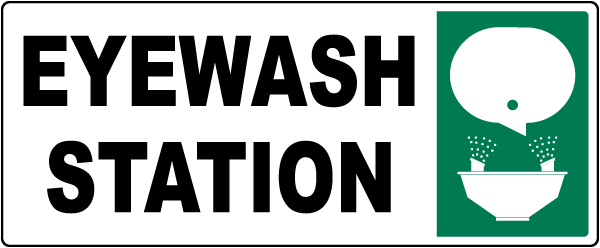 Eye Wash Station Sign