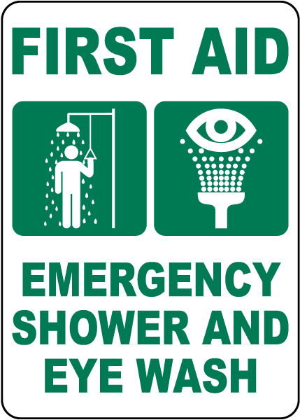 Emergency Shower and Eye Wash Sign