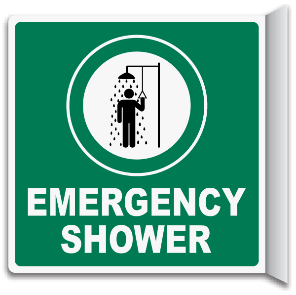 2-Way Emergency Eye Wash Sign