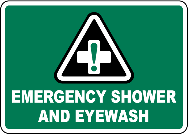 Emergency Shower and Eye Wash Sign