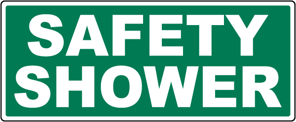 Safety Shower Sign