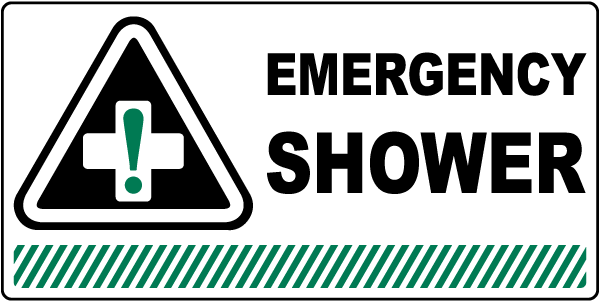 Emergency Shower Sign