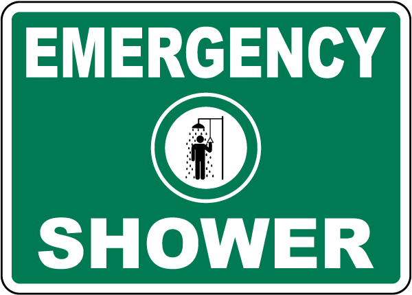 Emergency Shower Sign