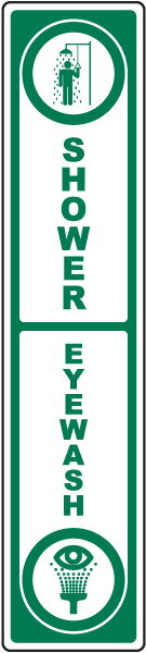 Shower / Eye Wash Label