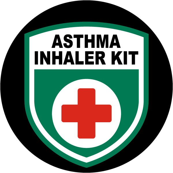 Asthma Inhaler Kit Floor Sign