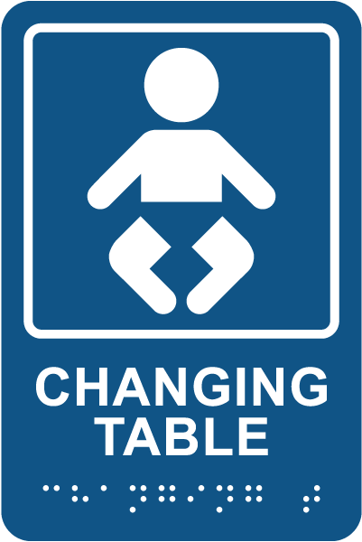 Baby Changing Table Sign