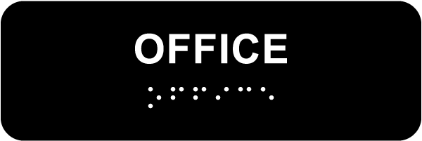 Office with Braille