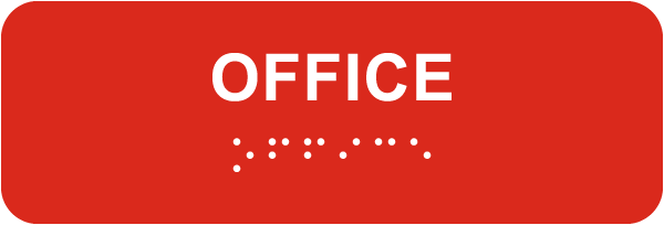 Office with Braille