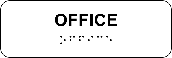 Office with Braille
