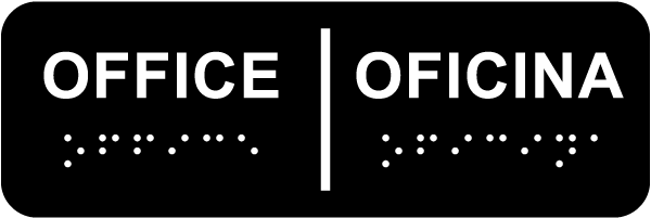 Bilingual Office with Braille