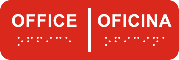 Bilingual Office with Braille
