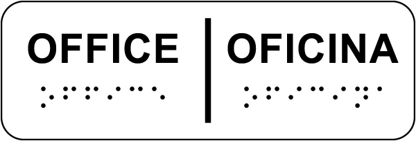 Bilingual Office with Braille