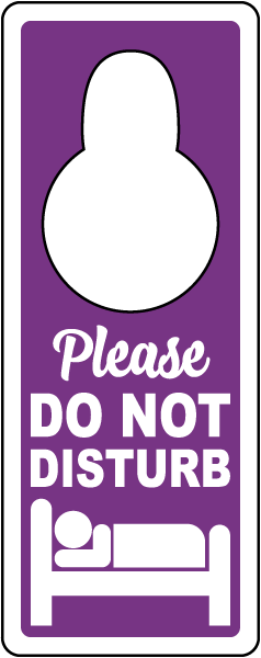 Please Do Not Disturb Door Hanger