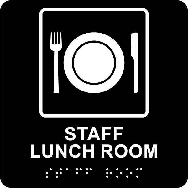 Waiting Room Sign with Braille