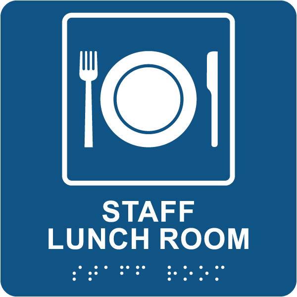 Waiting Room Sign with Braille