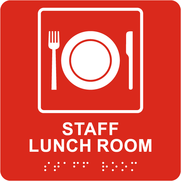 Waiting Room Sign with Braille