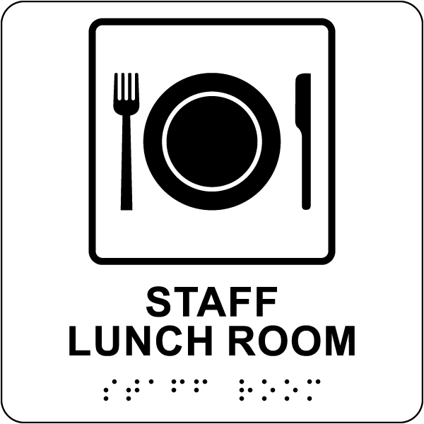 Waiting Room Sign with Braille