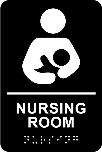 Nursing Room Sign with Braille