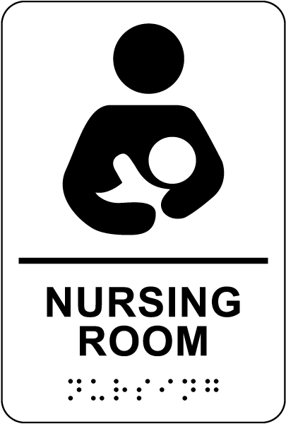 Nursing Room Sign with Braille