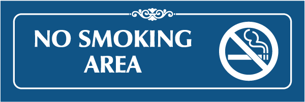 No Smoking Area Sign