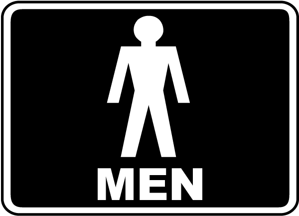 Men Restroom Sign
