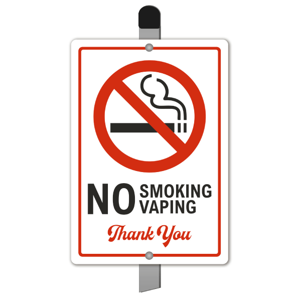 No Smoking or Vaping Yard Sign