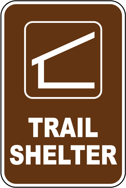 Trail Shelter Sign