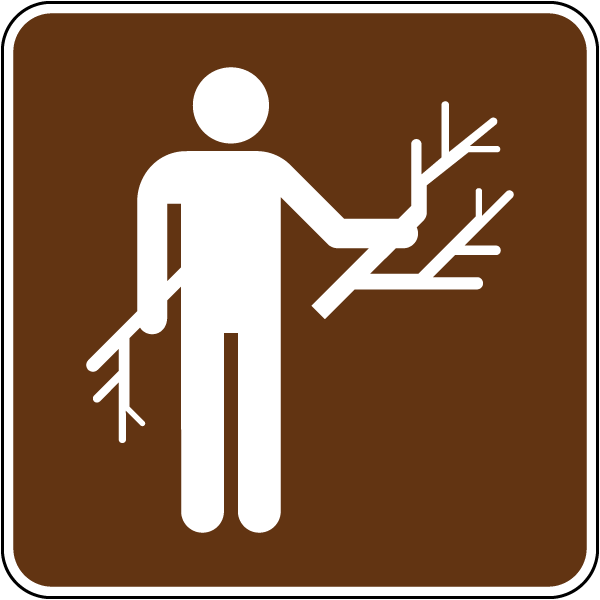 Wood Gathering Sign