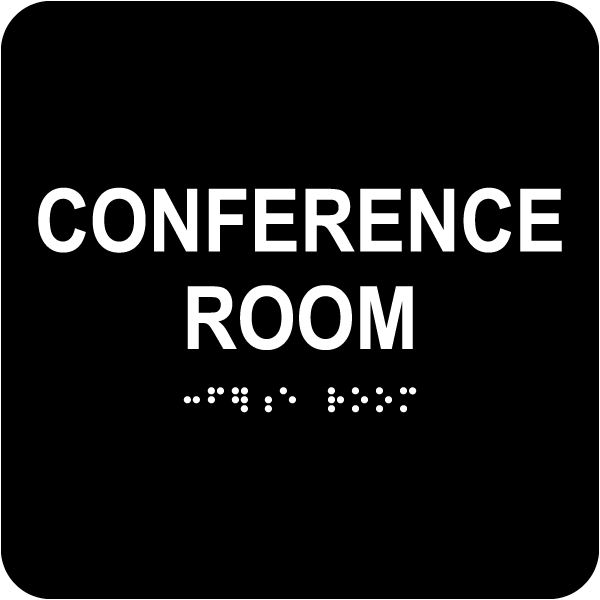 Conference Room Sign with Braille