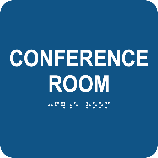 Conference Room Sign with Braille