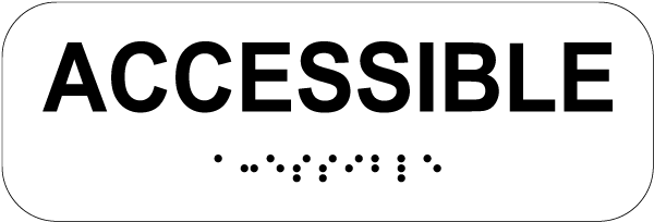 Accessible Sign with Braille