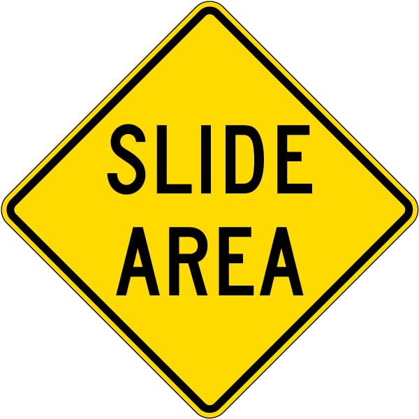 Slide Area Sign