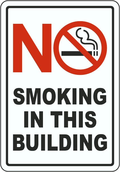No Smoking in this Building Label