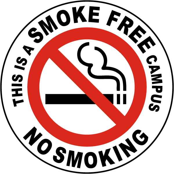 This is a Smoke Free Campus Label