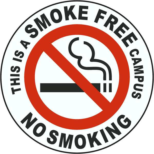 This is a Smoke Free Campus Label